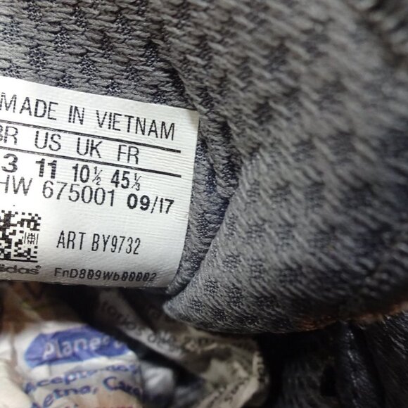 ADIDAS Iniki Men’s Size 11 US Gray Four Core Black Athletic Running Shoes BY9732 - Picture 10 of 11